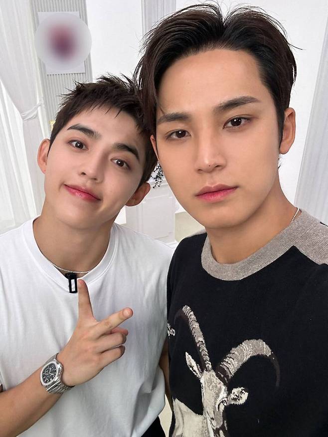 에스쿱스X민규 ⓒ세븐틴 SNS