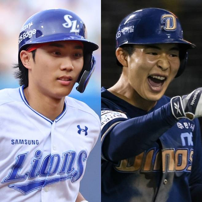 삼성 이재현-NC 김휘집. 구단 제공