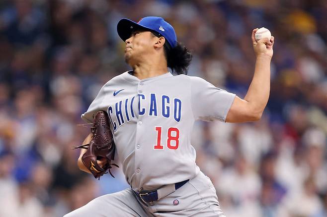 이마나가는 올시즌 31피홈런을 기록, 이 부문 내셔널리그 공동 2위에 올랐다. 포스트시즌에도 피홈런 때문에 고전하고 있다. AFP연합뉴스