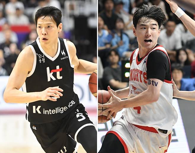 수원 KT 김선형(왼쪽 사진)과 서울 SK 김낙현. KBL 제공