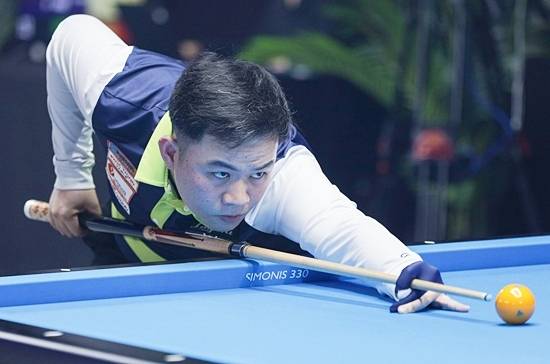 베트남의 바오프엉빈이 벨기에 앤트워프3쿠션월드컵 최종예선(Q라운드)에서 단 4이닝만에 40점을 채우며 애버리지 10.00의 단일경기 애버리지(베스트매치) 세계신기록을 세웠다. (사진=SOOP)