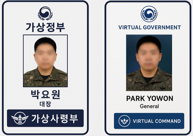 북한 해킹 조직 김수키 그룹으로 추정되는 공격자가 첨부한 가짜 군무원증 시안 ⓒ지니언스 시큐리티 센터