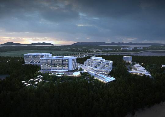 '안면도 관광지' 3지구 호텔 조감도. 충남도 제공