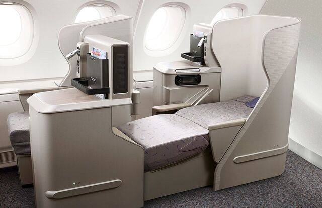 아시아나항공 A380 비즈니스 스위트 좌석 모습. 회사 제공