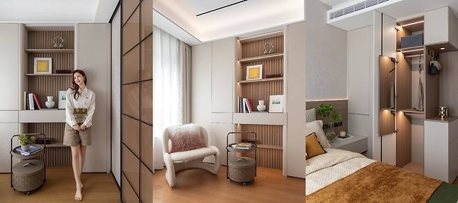 우드 앤 화이트로 전체적인 콘셉트를 맞춘 이다해의 신혼집. 이다해 SNS 캡처