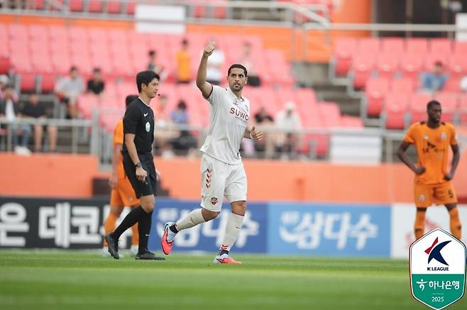 수원FC 공격수 싸박. /사진=한국프로축구연맹
