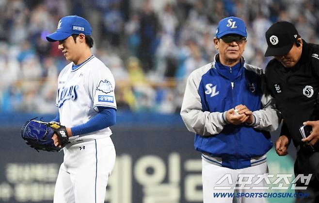 WC 2차전 이어 준PO 3차전도 호투를 펼친 푸른피 에이스 원태인.