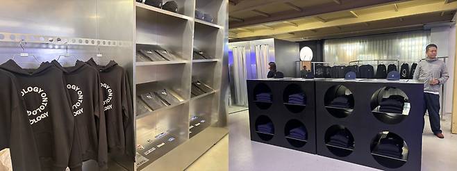 14일 서울 성수동 팔란티어 팝업스토어 내부 모습./김수정 기자