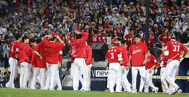 ▲ 삼성에 밀려 준플레이오프에서 업셋을 당하고 시즌을 마감한 SSG ⓒ곽혜미 기자