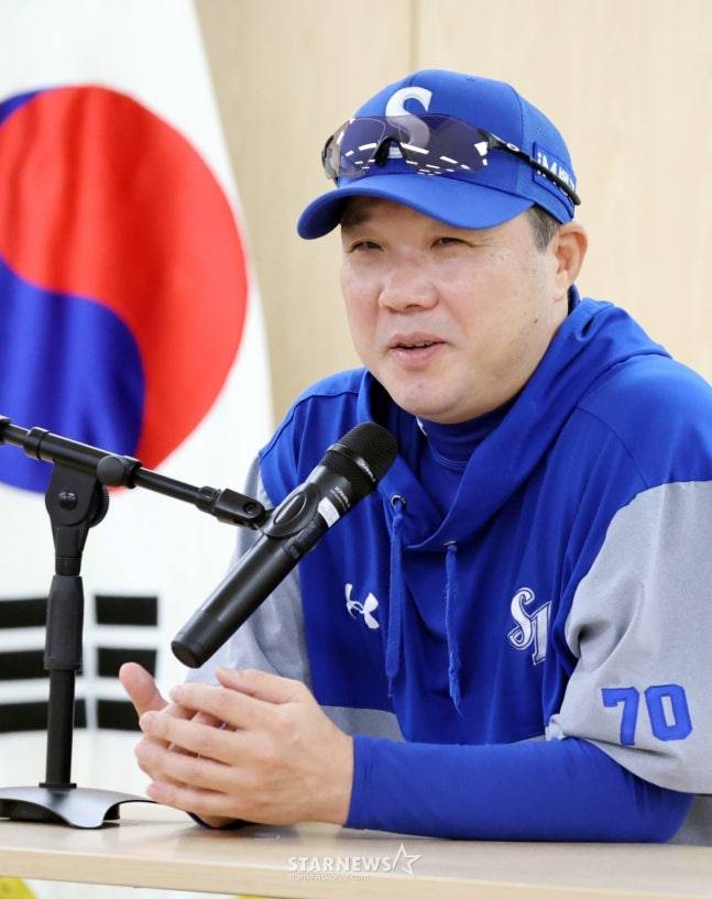 삼성 박진만 감독. /사진=강영조 선임기자