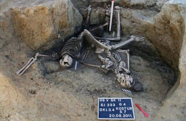 고고학자들은 크로아티아 오시예크의 우물에서 3세기 로마 병사들의 유해를 발굴했다. (출처=Mario Novak 외, PLOS One)
