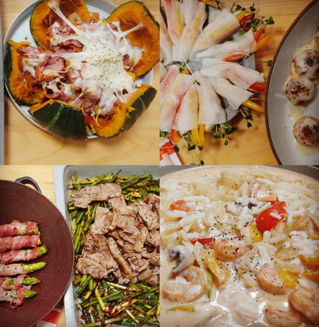 박나래가 '나래바'에서 만든 음식들. 박나래 사회관계망서비스 캡처