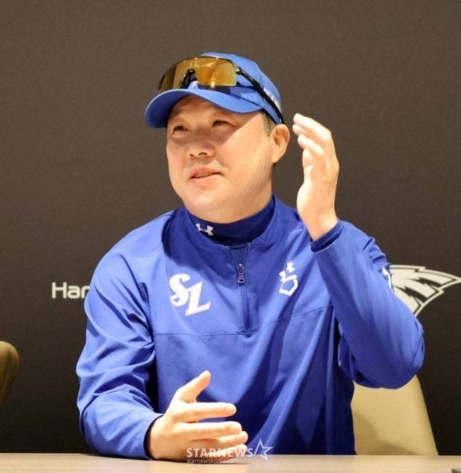 박진만 삼성 감독. /사진=강영조 선임기자