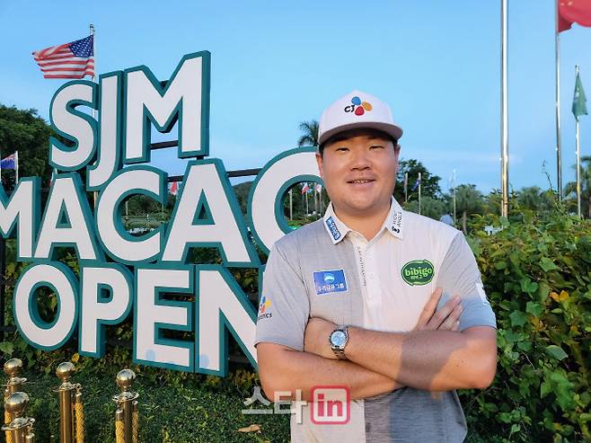 임성재가 아시안투어 마카오 오픈 출전에 앞서 이데일리와 인터뷰하고 있다. (사진=주영로 기자)