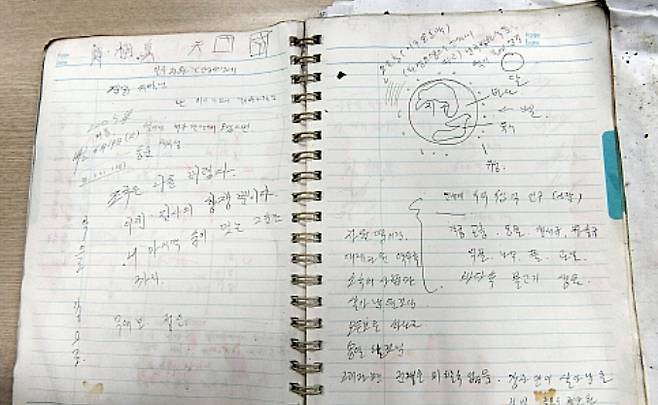 2008년 10월20일. 서울시 강남구 논현동 한 고시원에서 방화·흉기 살해 사건이 발생했다. 사진은 사건 피의자 정상진이 수년 동안 기록한 메모장의 모습. /사진=뉴시스