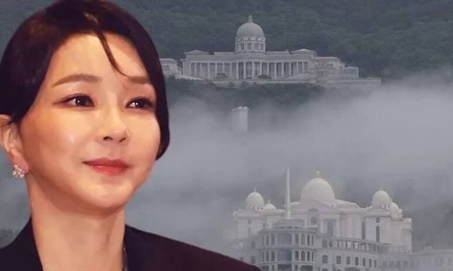 김건희, 가평 통일교 본부. 연합뉴스