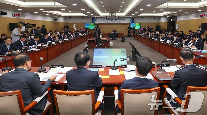 21일 한국철도공사(코레일) 대전본사에서 열린 국회 국토교통위원회의 한국철도공사, 국가철도공단, (주)에스알 등에 대한 국정감사가 진행되고 있다. 2025.10.21/뉴스1 ⓒ News1 김기태 기자