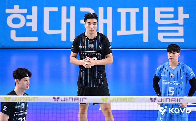 현대캐피탈 바야르사이한(가운데). 사진 | 한국배구연맹