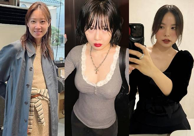 공효진, 현아, 민효린(왼쪽부터). 사진 출처=각자 SNS 계정