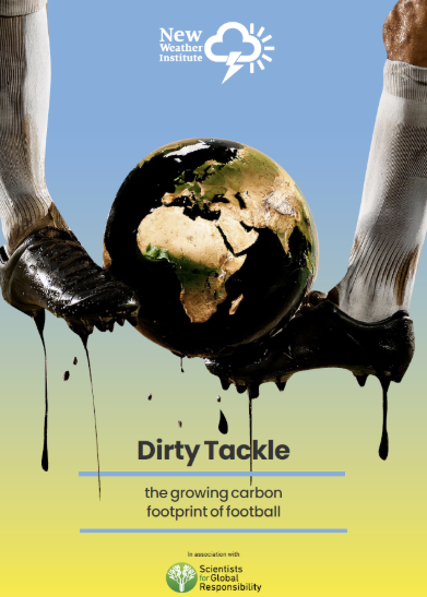 글로벌 책임을 위한 과학자들 홈페이지에 게재된 축구 관련 프로잭트 포스터