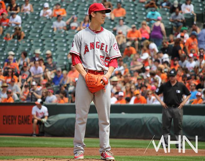 (자신의 마지막 메이저리그 무대였던 LA 에인절스 시절의 린스컴)