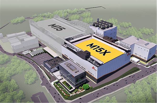 SK하이닉스 M15X 공장 조감도.