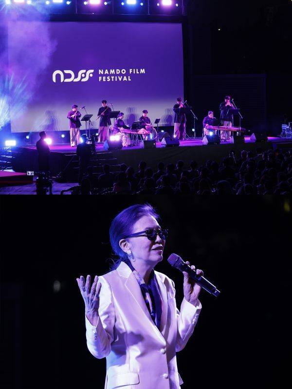 위쪽부터 광양시립국악단(축하공연), 정미조 가수(축하공연)