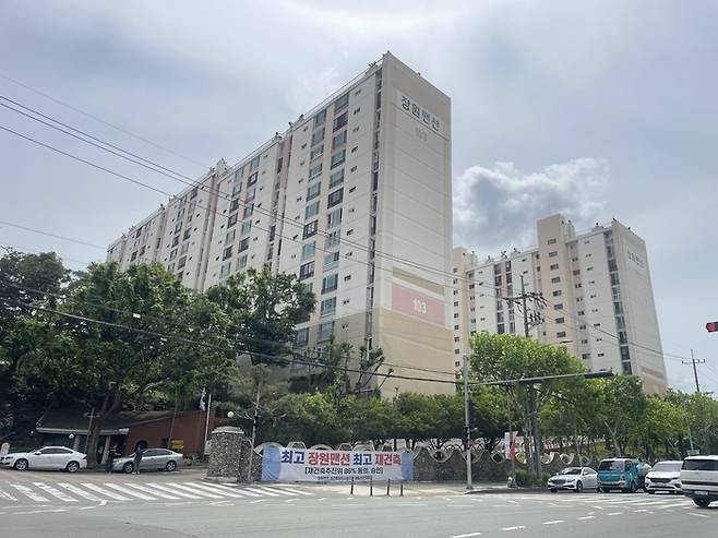 대구 수성구 범어동 장원맨션이 높은 주민 동의율(86%)을 바탕으로 재건축을 추진하고 있다. 윤정혜 기자