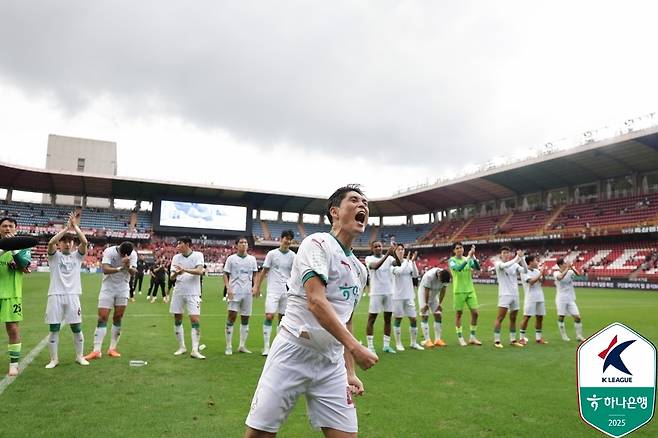사상 처음으로 아시아 무대 진출을 노리는 대전. (한국프로축구연맹 제공)