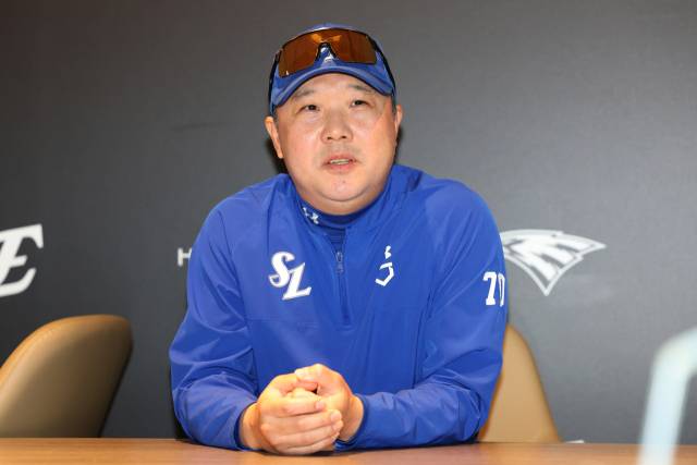 삼성 라이온즈의 박진만 감독. 삼성 제공