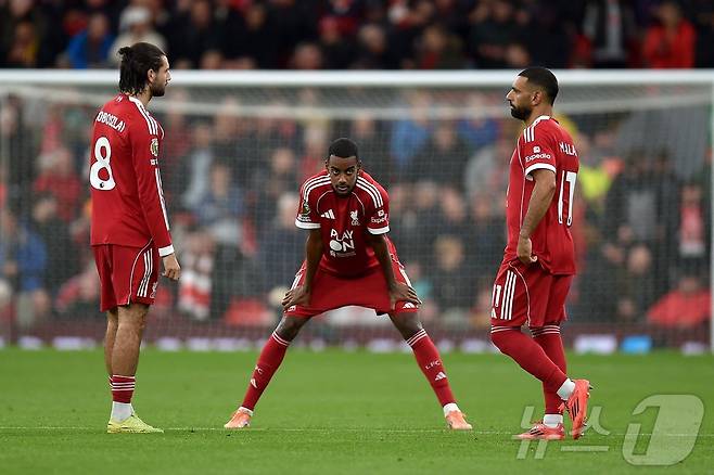 디펜딩 챔피언 리버풀이 4연패에 빠졌다. ⓒ AFP=뉴스1