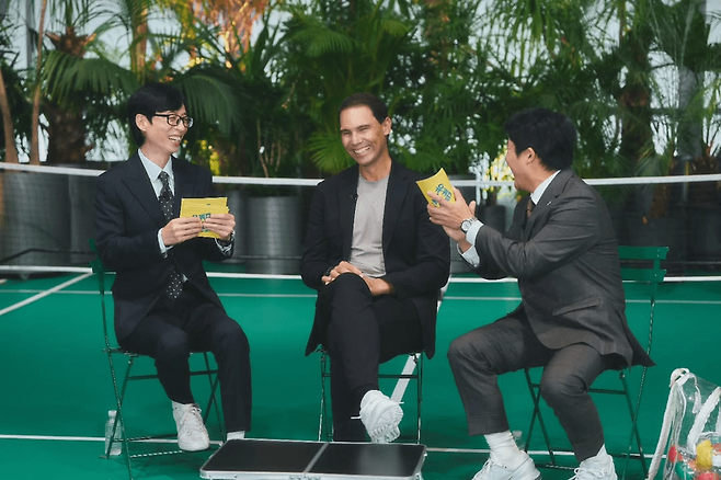 라파엘 나달은 방한 중 TV 예능 프로그램에 출연하여 자신의 라이프 스타일을 진솔하게 나누었다. 기아