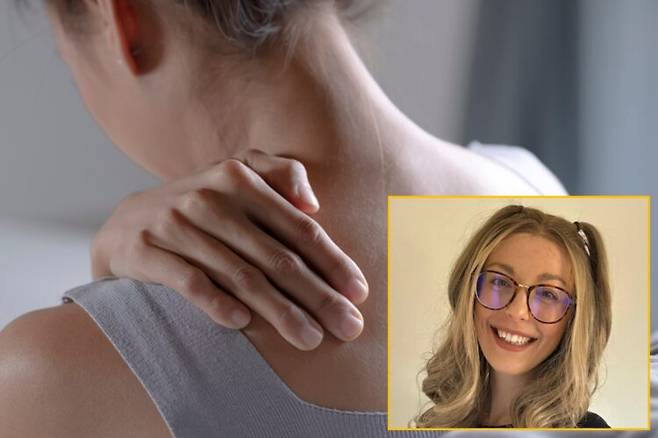 결혼을 앞두고 어깨 통증을 단순한 피로로 여겼던 31세 여성이 진단 결과 혈액암으로 밝혀진 사연이 전해졌다. 배경사진=게티이미지뱅크/우측 하단=t셰넌 프로스트 SNS