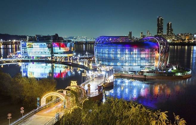 서울 한강 세빛섬의 전경. <제공=서울 서초구>