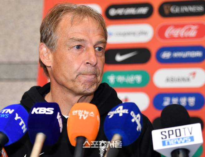 2024년 아시안컵 실패 후 귀국했던 클린스만 감독. 스포스서울 DB
