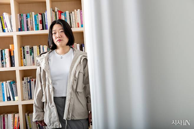 오빛나리 작가는 올해 초 작가노조 준비위원회 위원장으로 선출되었다. ⓒ시사IN 신선영