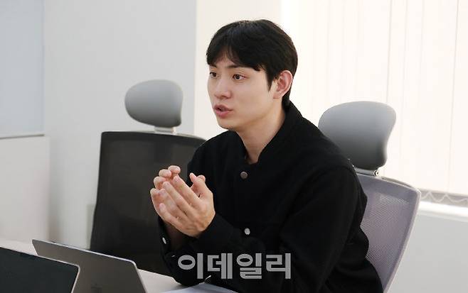 GS네오텍의 송상민 AI 리서치 엔지니어가 최근 서울 구로구 본사에서 이데일리와 인터뷰를 진행하고 있다. (사진=GS네오텍)