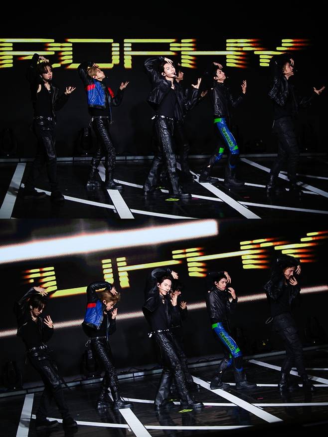 82메이저가 타이틀곡 '트로피' 무대를 하는 모습. 그레이트엠엔터테인먼트 제공