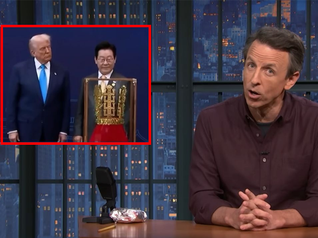 '레이트 나이트' 진행자 세스 메이어스가 트럼프 대통령을 풍자하고 있다. 유튜브