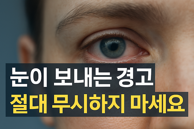 녹내장 초기증상 눈이 보내는 경고 절대 무시하지 마세요