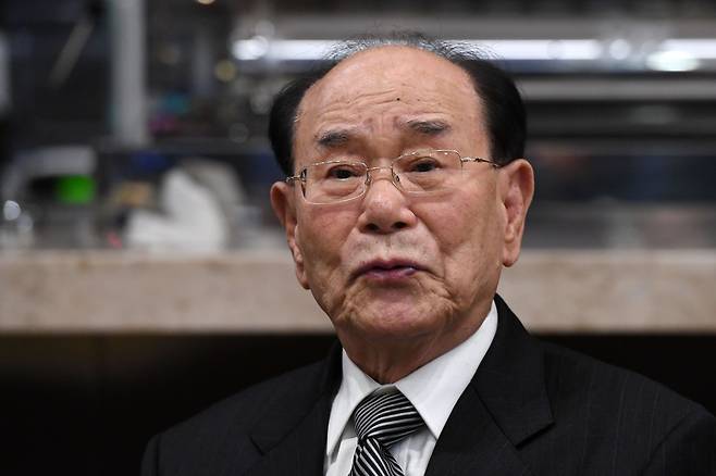 북한 김영남 최고인민회의 상임위원장. 2018.02.11. 강릉=뉴시스