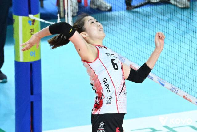 공격하는 박은진./KOVO