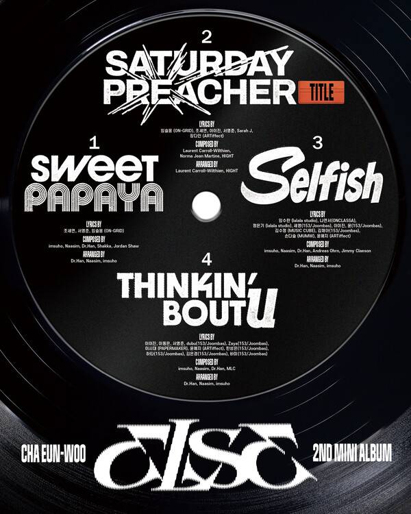 차은우 'ELSE' 트랙리스트 이미지 / 사진=판타지오