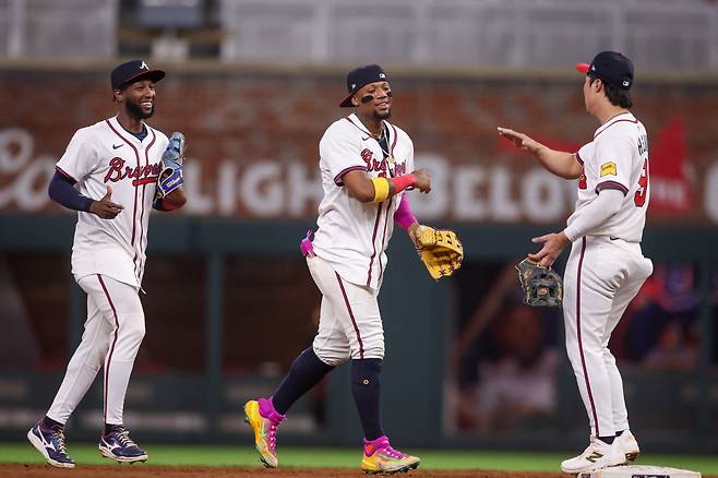 주릭슨 프로파, 로날드 아쿠냐 주니어, 그리고 김하성. Imagn Images연합뉴스