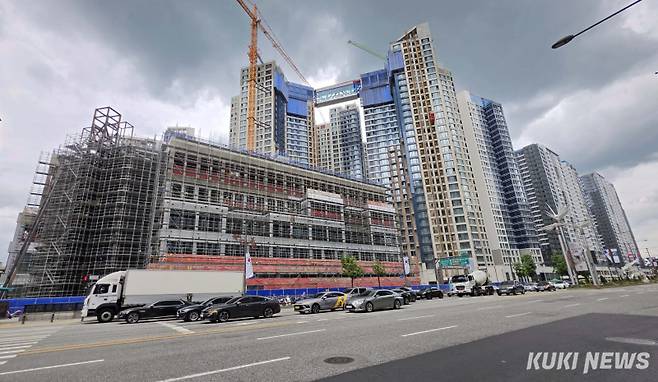 서울 송파구의 한 아파트 공사 현장. 쿠키뉴스 자료사진