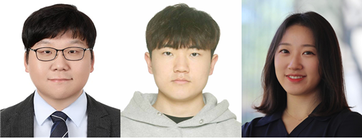 왼쪽부터 한양대 유기나노공학과 위정재 교수, 양기준 석박사통합과정생, 미국 캘리포니아공과대 원수경 박사. 한양대 제공