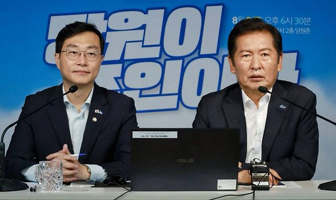 더불어민주당 정청래 대표와 장경태 의원 ⓒ더불어민주당