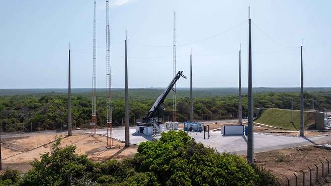 브라질 알칸타라 우주센터 내 설치된 '이노스페이스 발사 플랫폼' 전경. 이노스페이스 제공