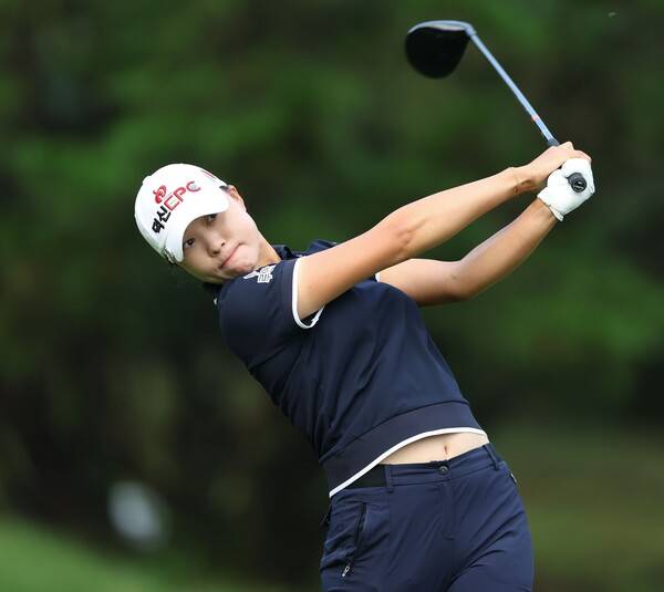 한국여자프로골프(KLPGA) 투어 2025시즌 최종전 대보 하우스디 챔피언십에 출전하는 디펜딩 챔피언 문정민 프로. 사진제공=KLPGA (사진을 무단으로 사용하지 마십시오.)