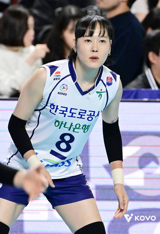 임명옥이 한국도로공사에서 활약하던 당시 모습. 사진=KOVO